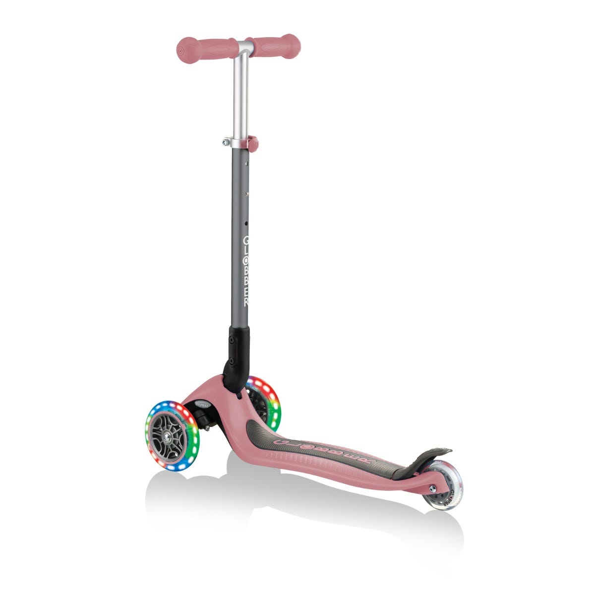 Globber Primo Folding 3-Wheel Kids Scooter Pastel Pink