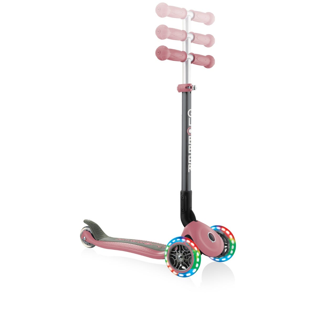 Globber Primo Folding 3-Wheel Kids Scooter Pastel Pink