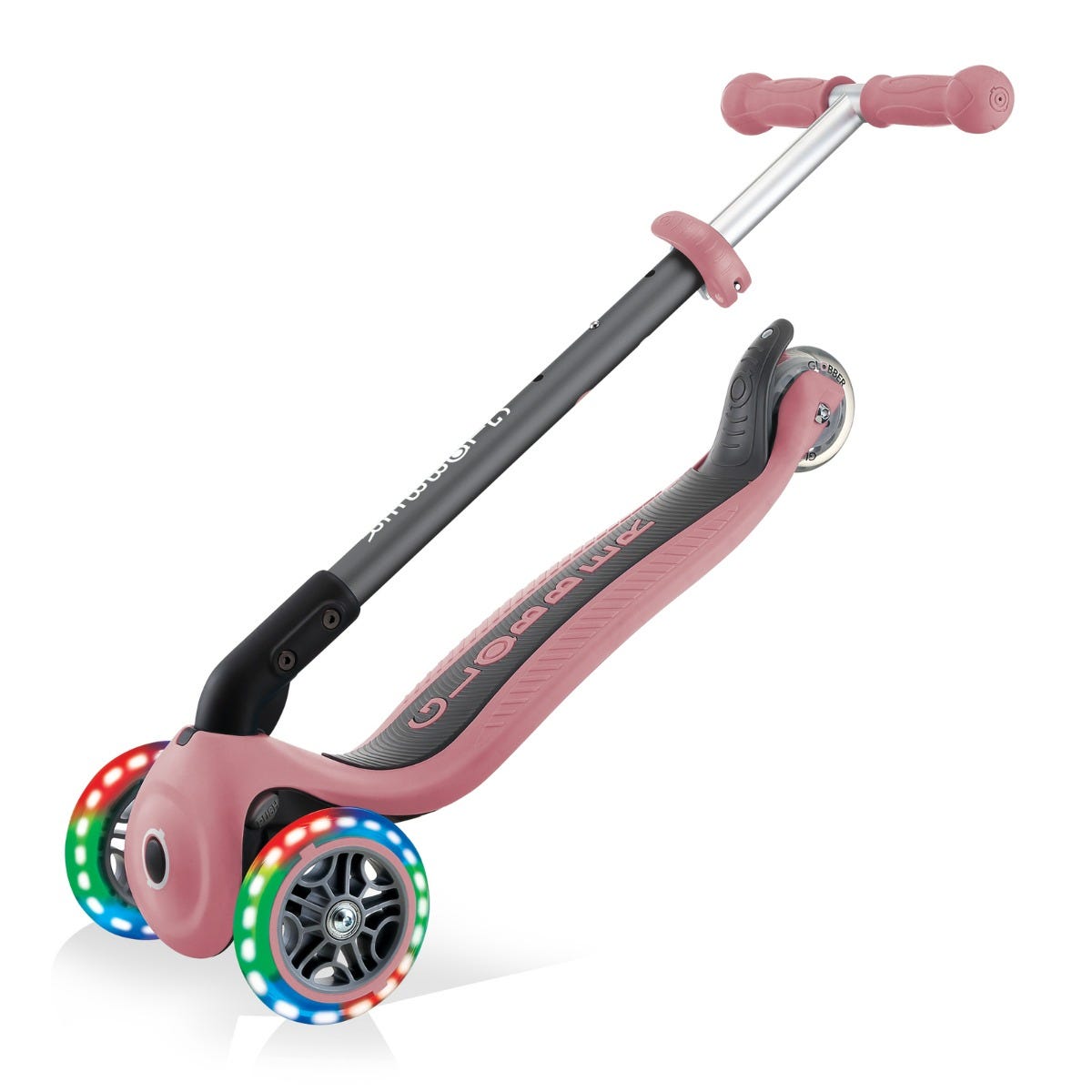 Globber Primo Folding 3-Wheel Kids Scooter Pastel Pink