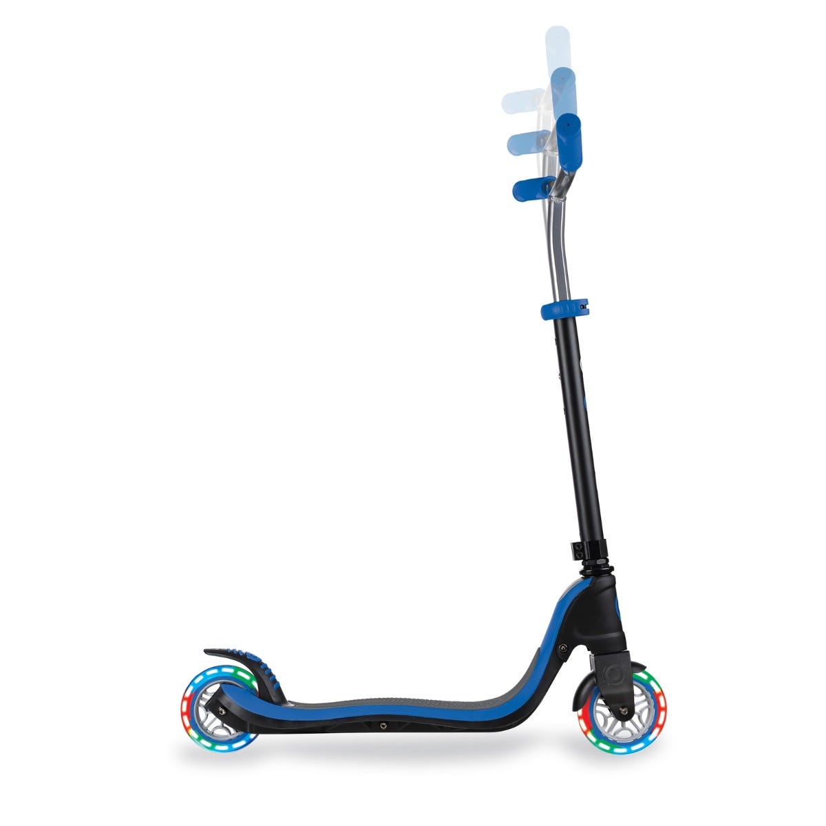 Globber Flow 125 Lights Kids Scooter Black/Blue