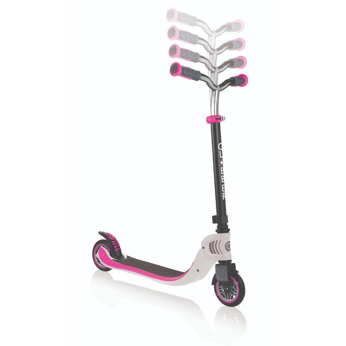 Globber Foldable Flow 125 Kids Scooter White/Pink