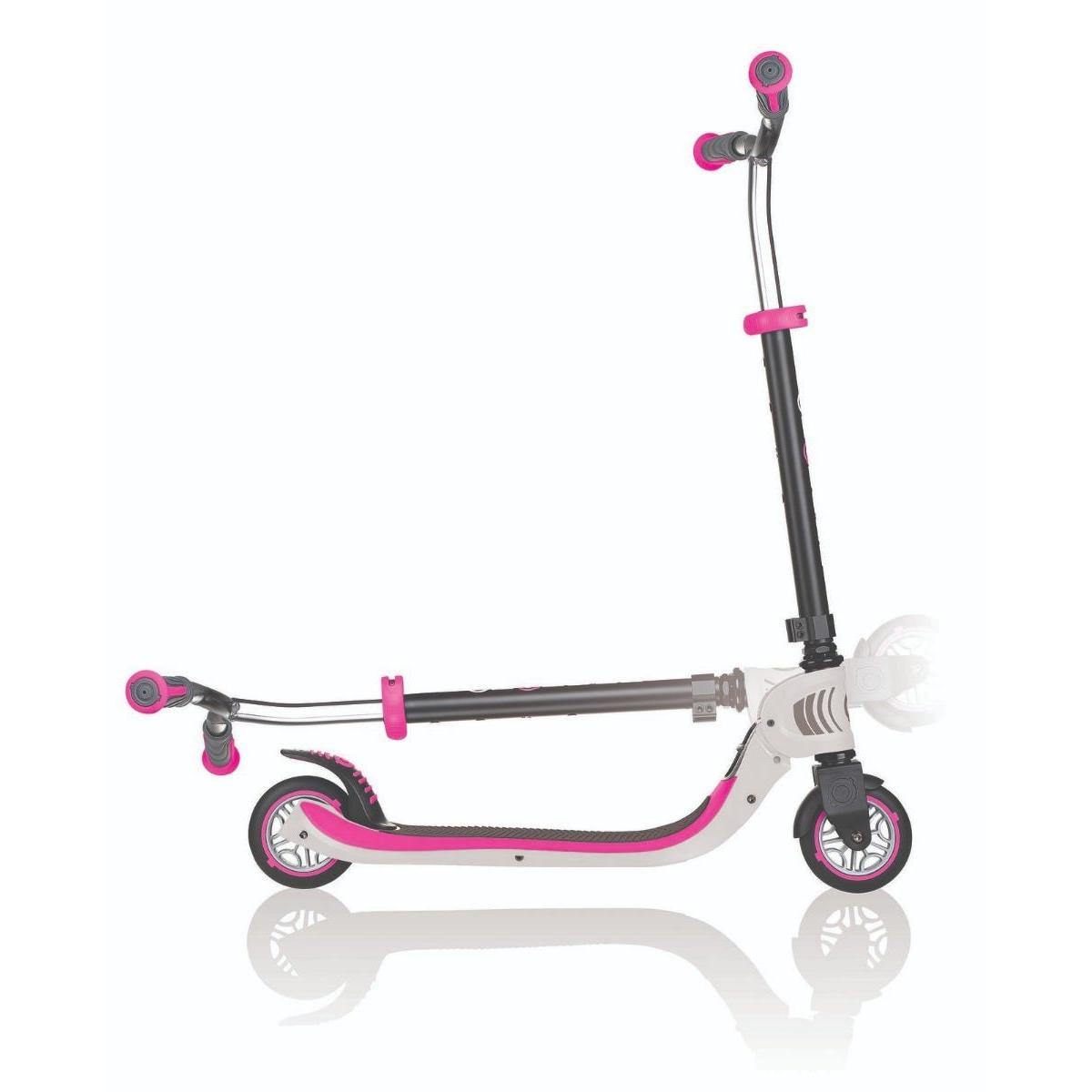 Globber Foldable Flow 125 Kids Scooter White/Pink