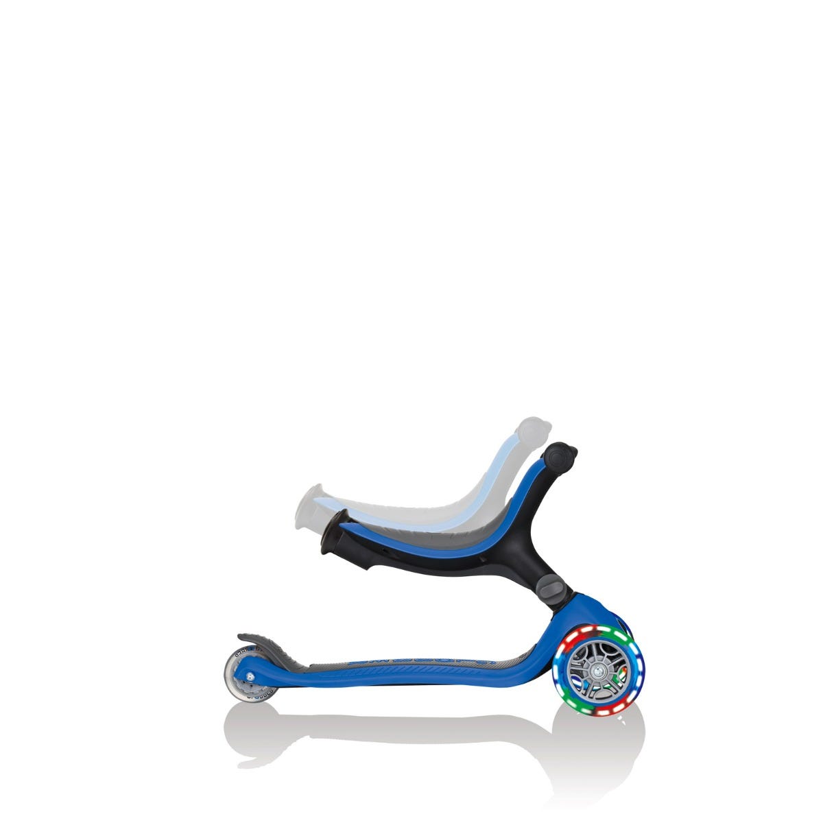 Globber Go Up Foldable Plus Lights 3-Wheel Kids Scooter Blue (Light Up Wheels)