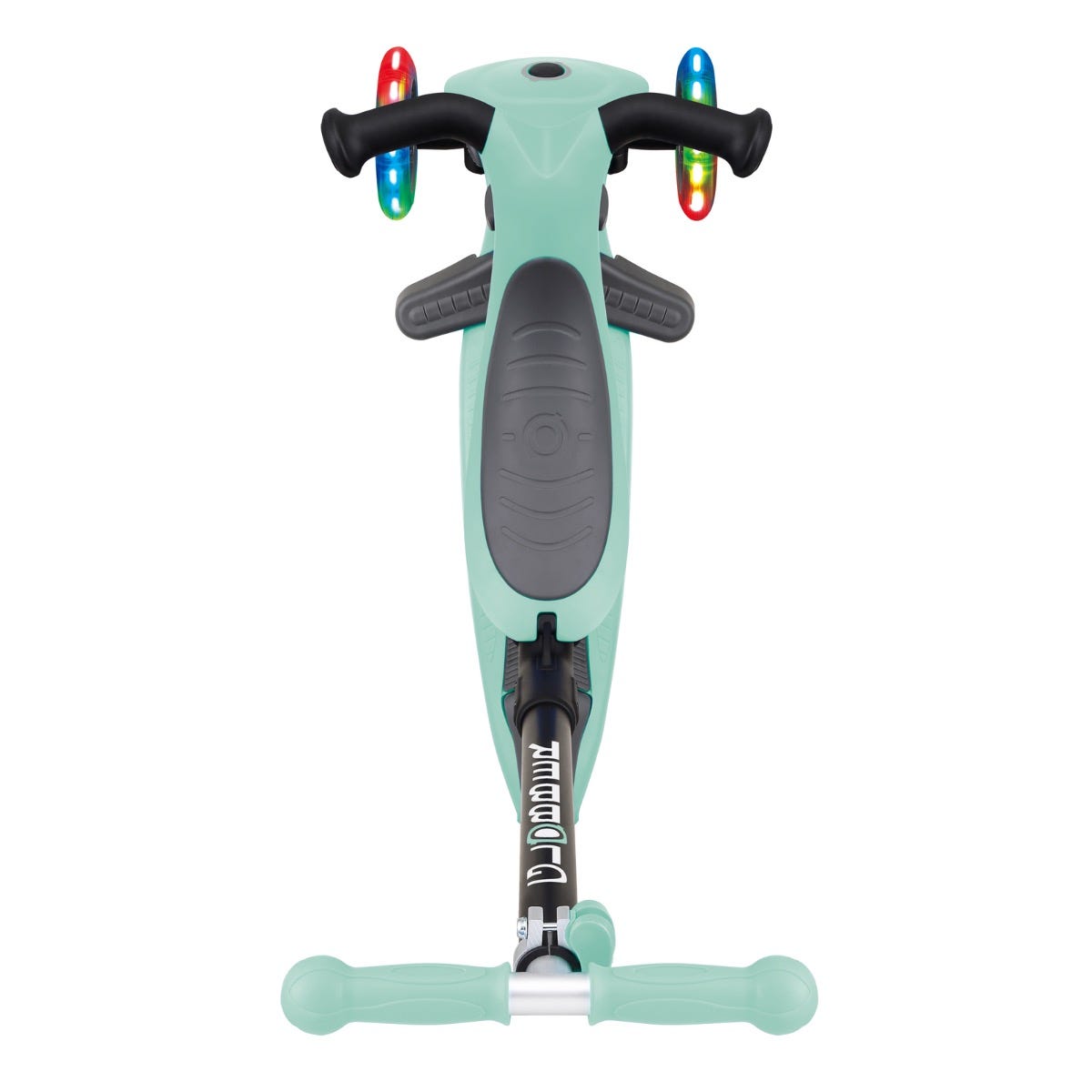Globber Go Up Foldable Plus Lights 3 Wheel Kids Scooter Mint (Light Up Wheels)