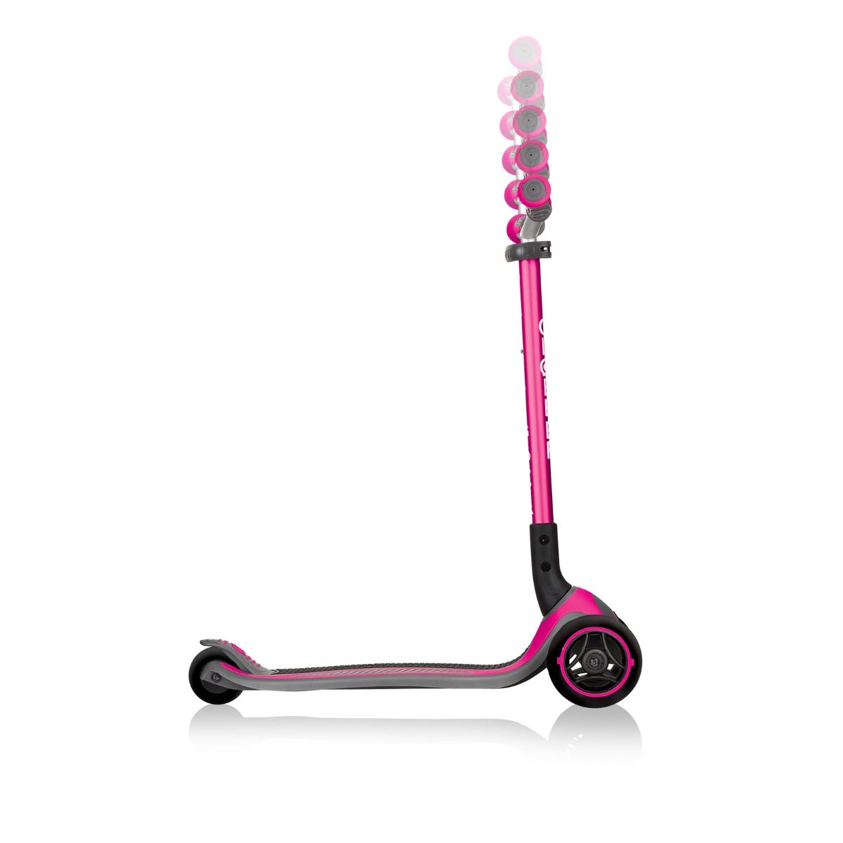 Globber Master Foldable 3 Wheel Kids Scooter Pink