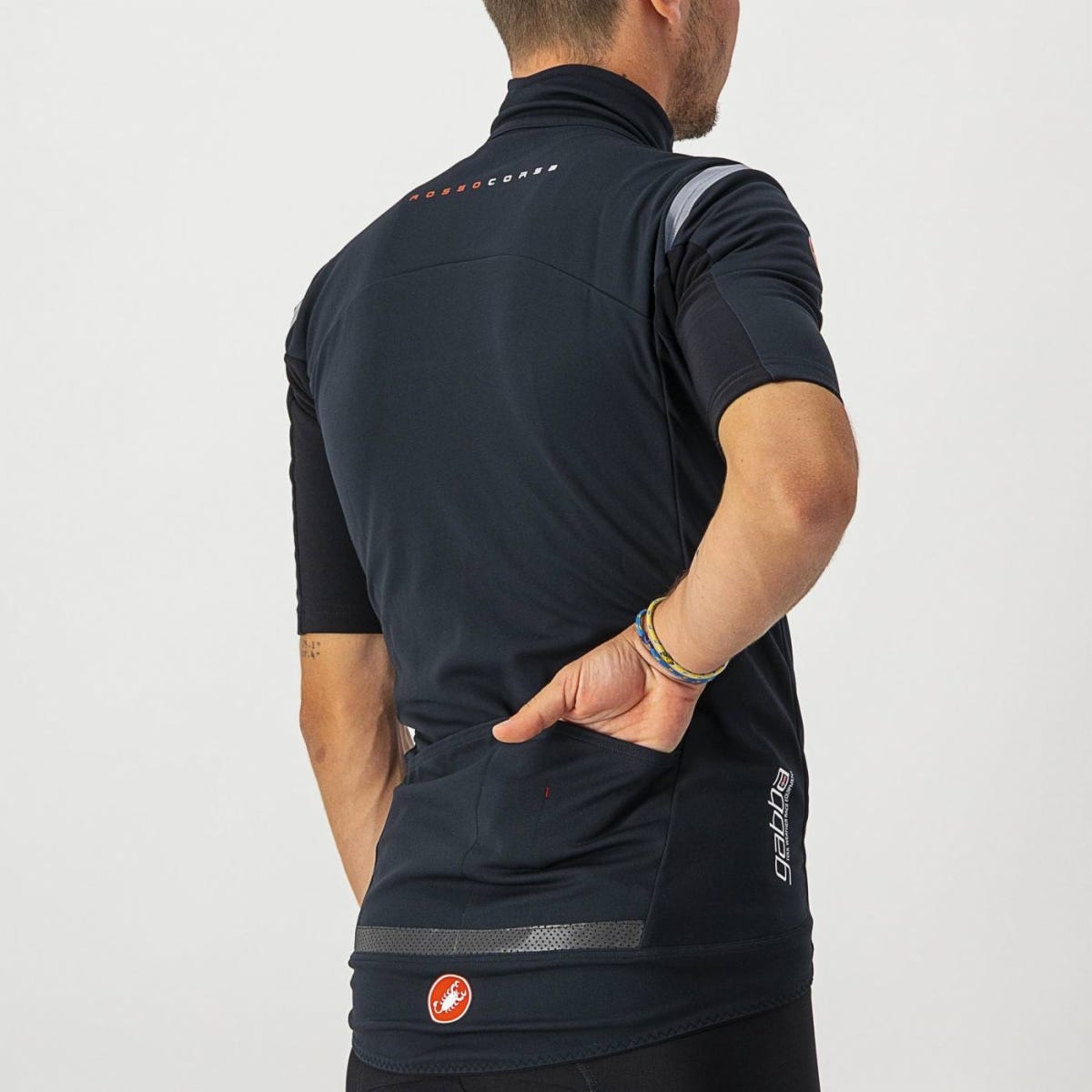 Castelli Gabba Rosso Corsa Jersey Light Black