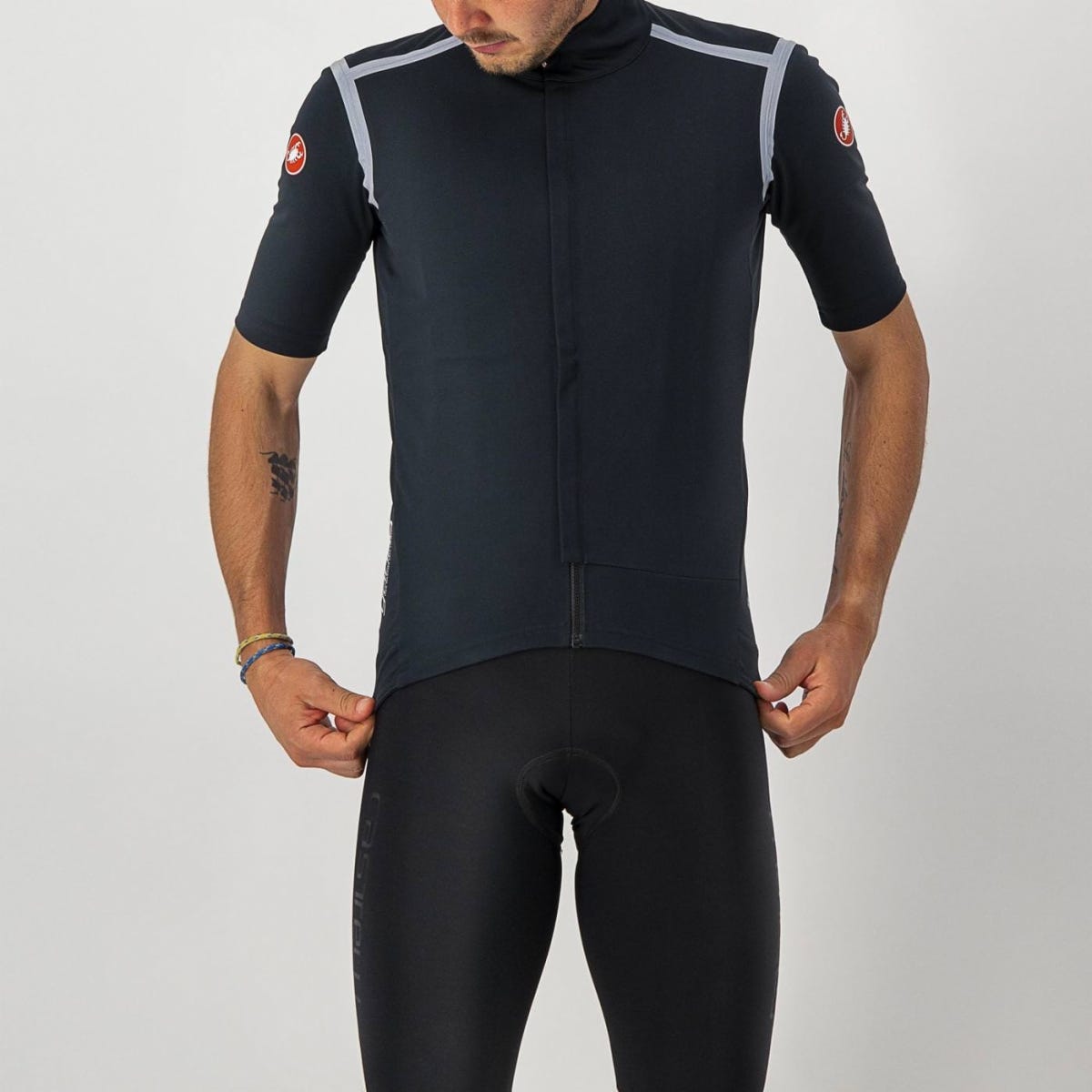 Castelli Gabba Rosso Corsa Jersey Light Black