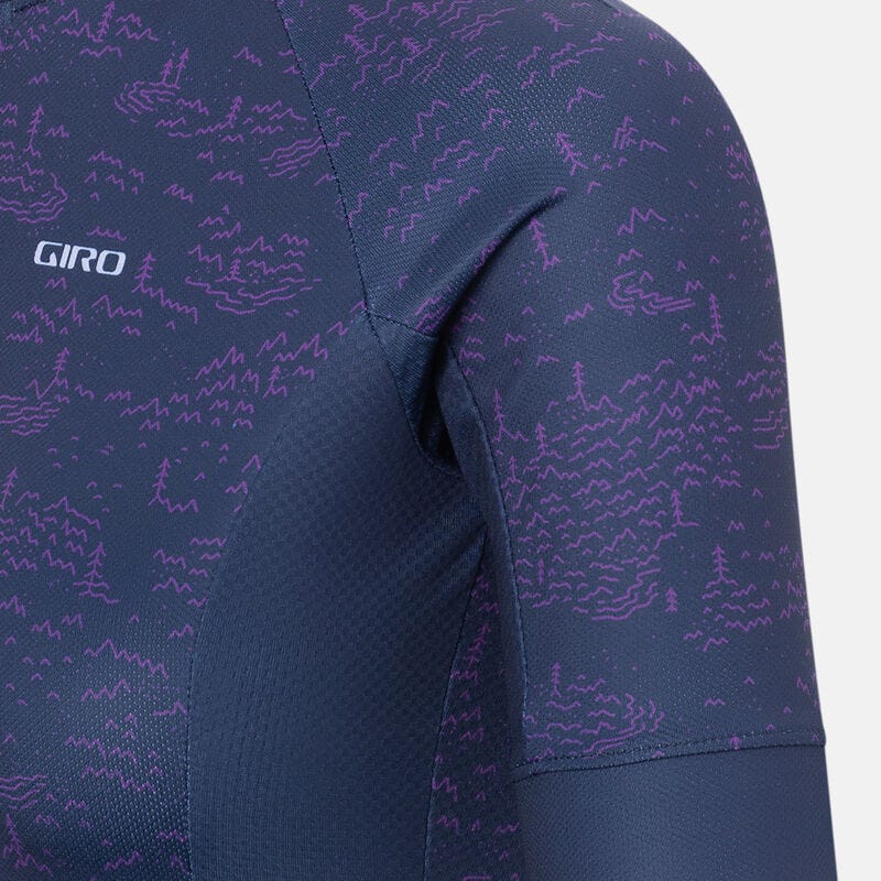 Giro Chrono Sport Women's Jerseys Midnight Blue Scree