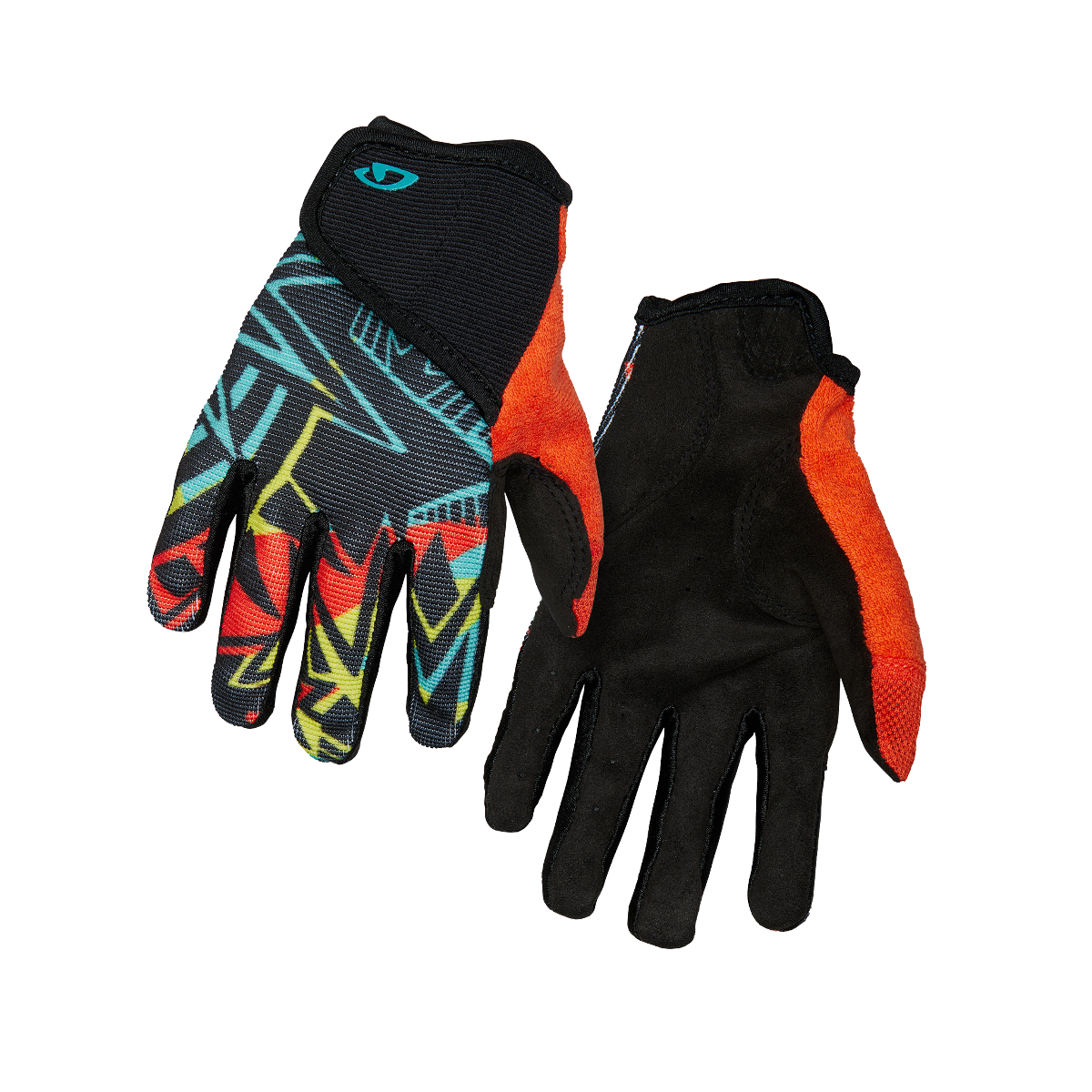 Giro DND Full Finger Youth Gloves Black Blast