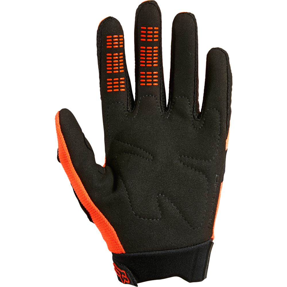 FOX Dirtpaw Full Finger Youth Gloves Fluorescent Orange