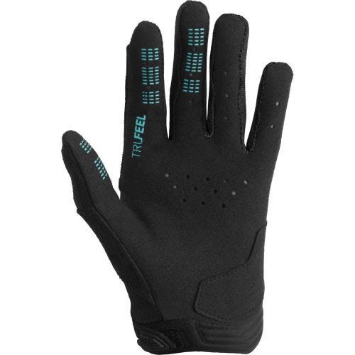 FOX Defend Full Finger Youth Gloves Black Teal