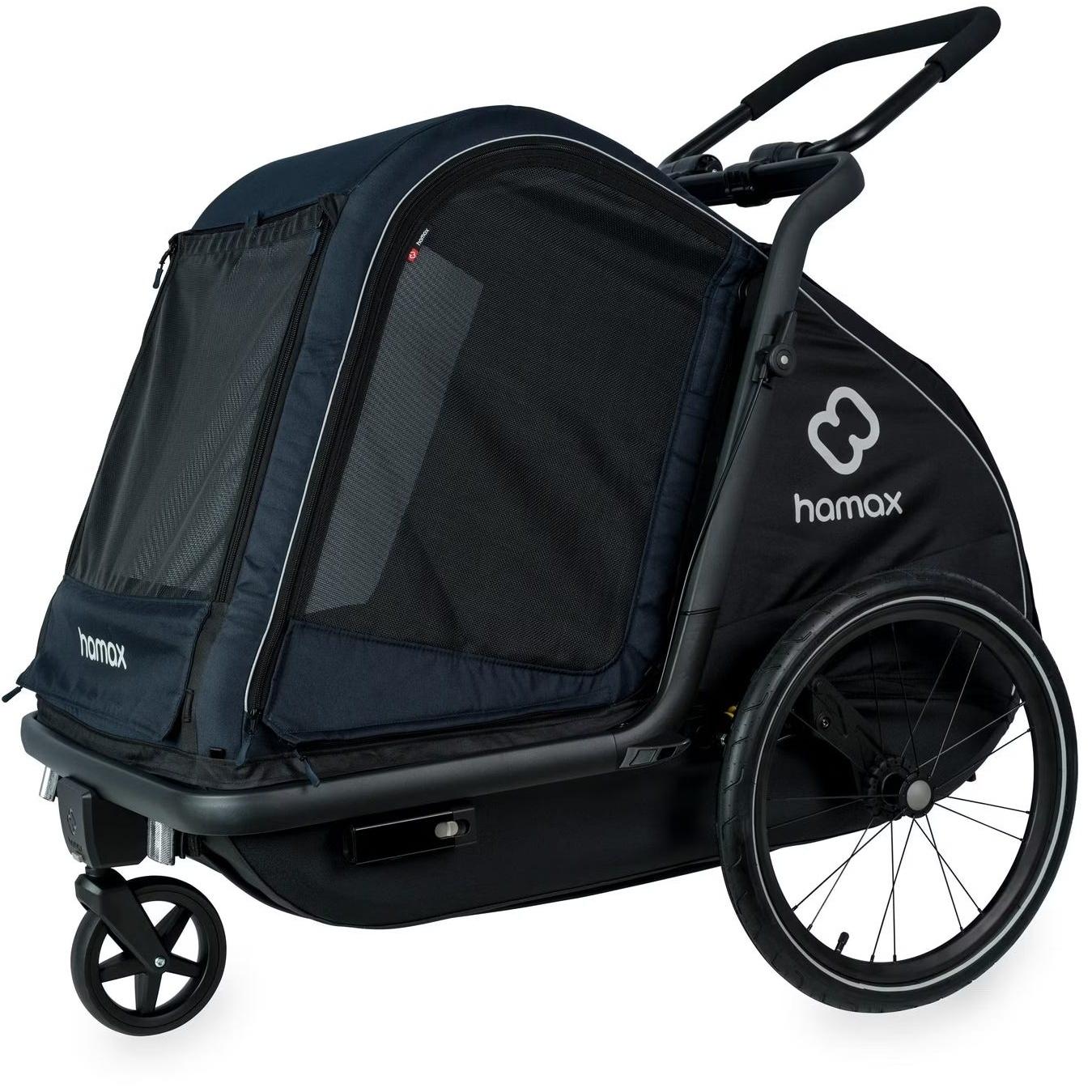 Hamax Pluto Dog Trailer Large Navy/Black