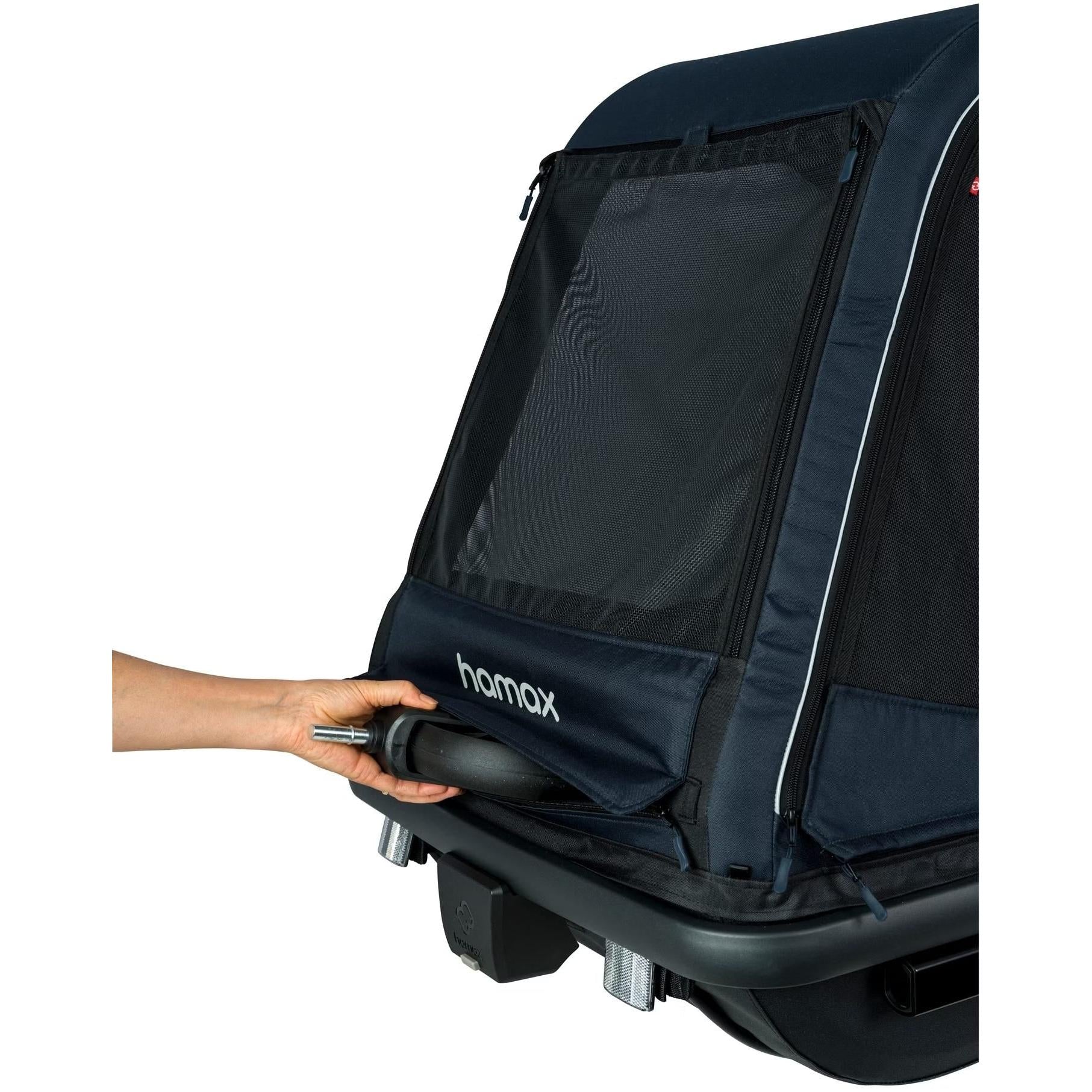 Hamax Pluto Dog Trailer Large Navy/Black