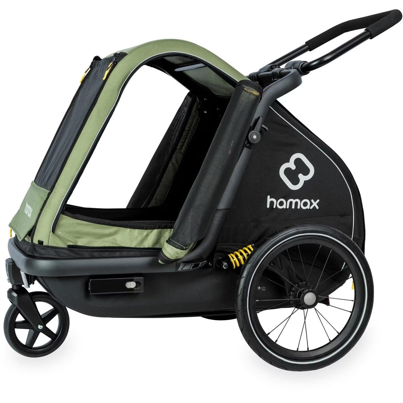 Hamax Pluto Dog Trailer Medium Green/Black