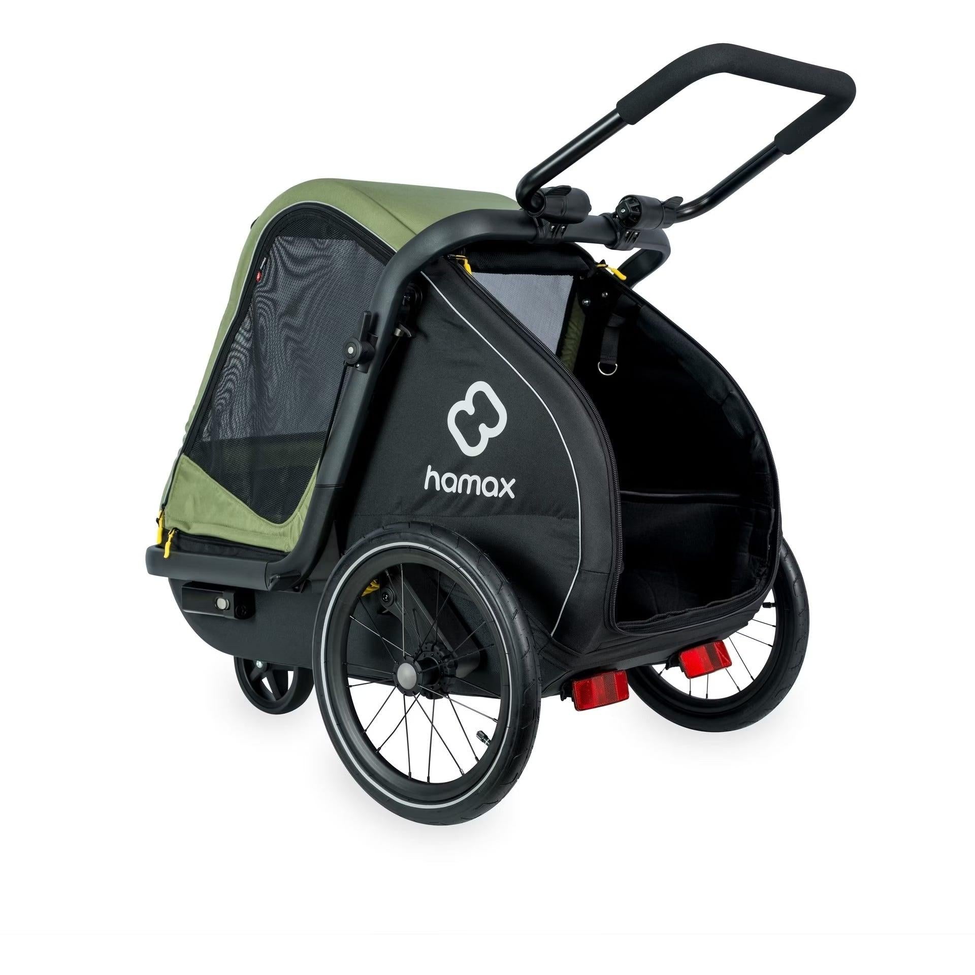 Hamax Pluto Dog Trailer Medium Green/Black