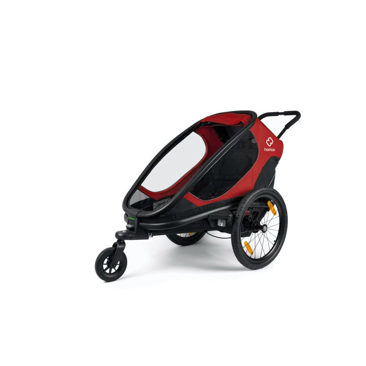 Hamax Outback One One-Seater Child Trailer With Recline Black/Red