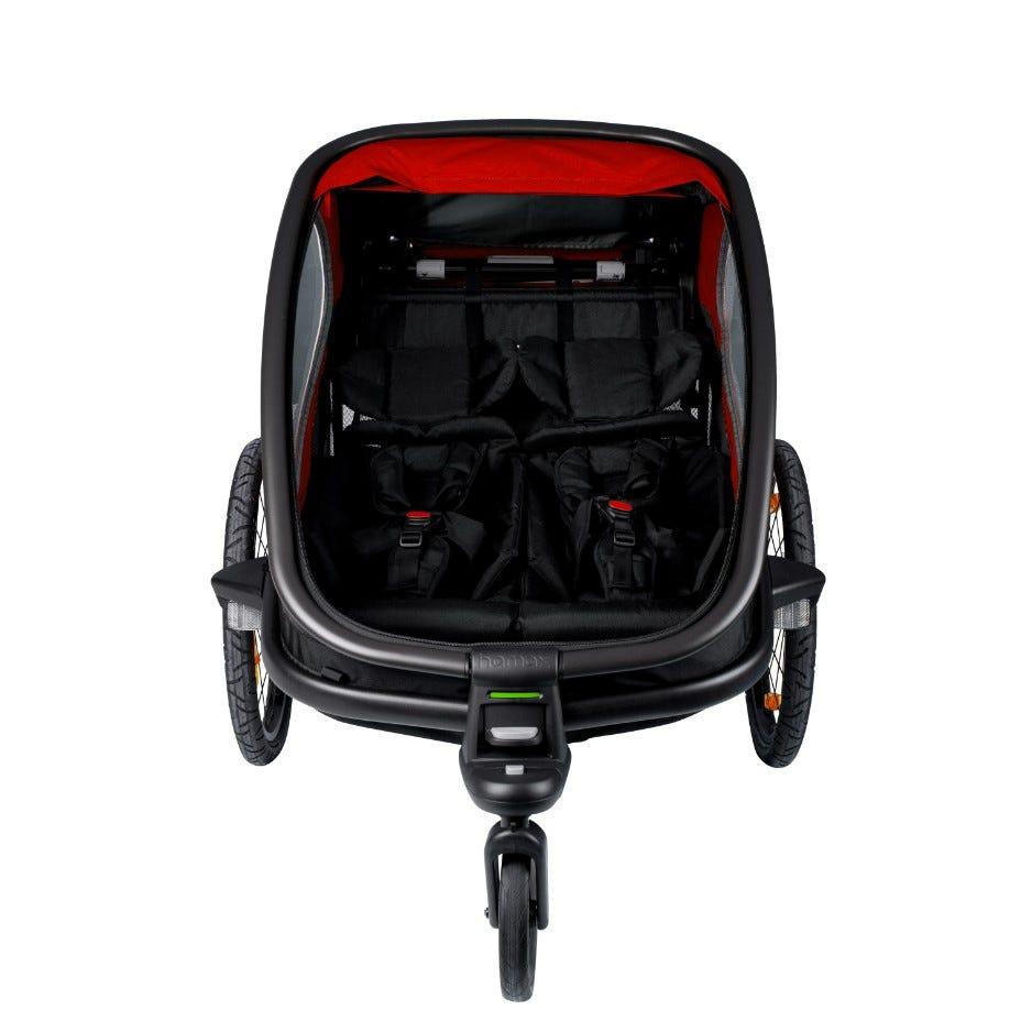 Hamax Outback Two Two Seat Child Trailer Black/Red