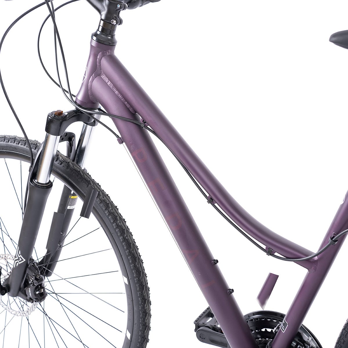 Pedal Hawk Hybrid Bike Dark Purple