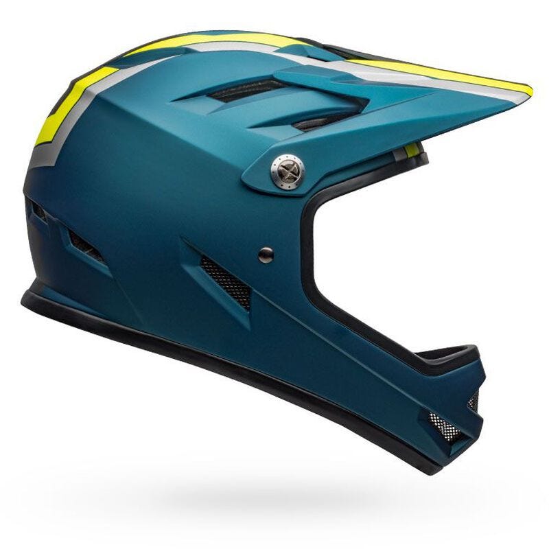 Bell Sanction Fullface Helmet Blue/Hi-Viz