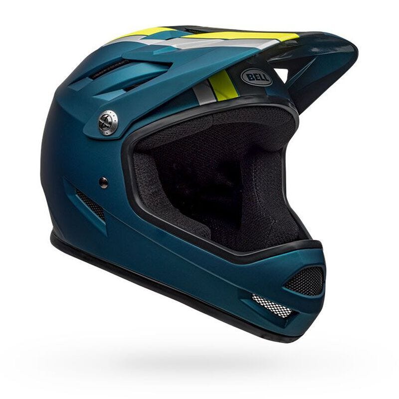 Bell Sanction Fullface Helmet Blue/Hi-Viz