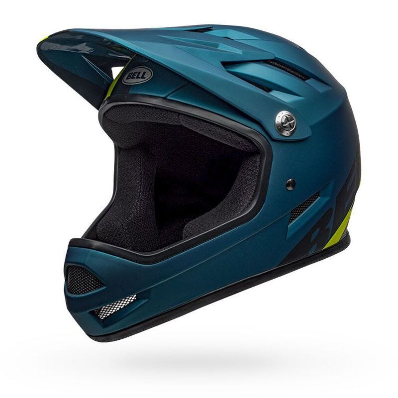 Bell Sanction Fullface Helmet Blue/Hi-Viz