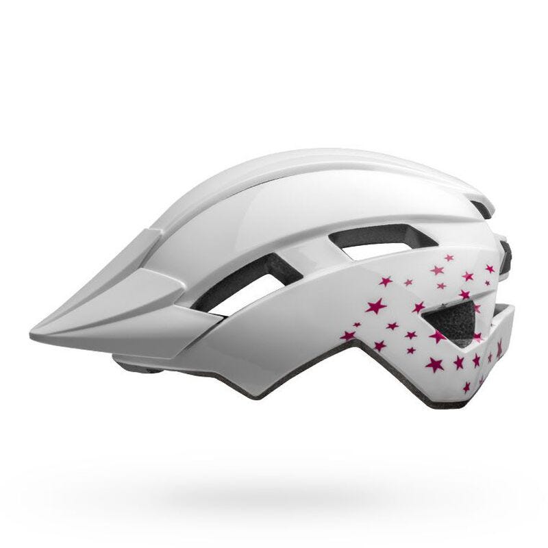 bell child helmet girls' Bell Sidetrack II MIPS Kids Helmet White/Stars – 99 Bikes
