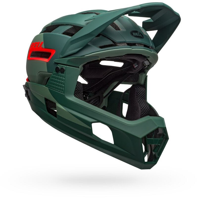 Bell Super Air R Spherical Mips Fullface Helmet Green/Infrared