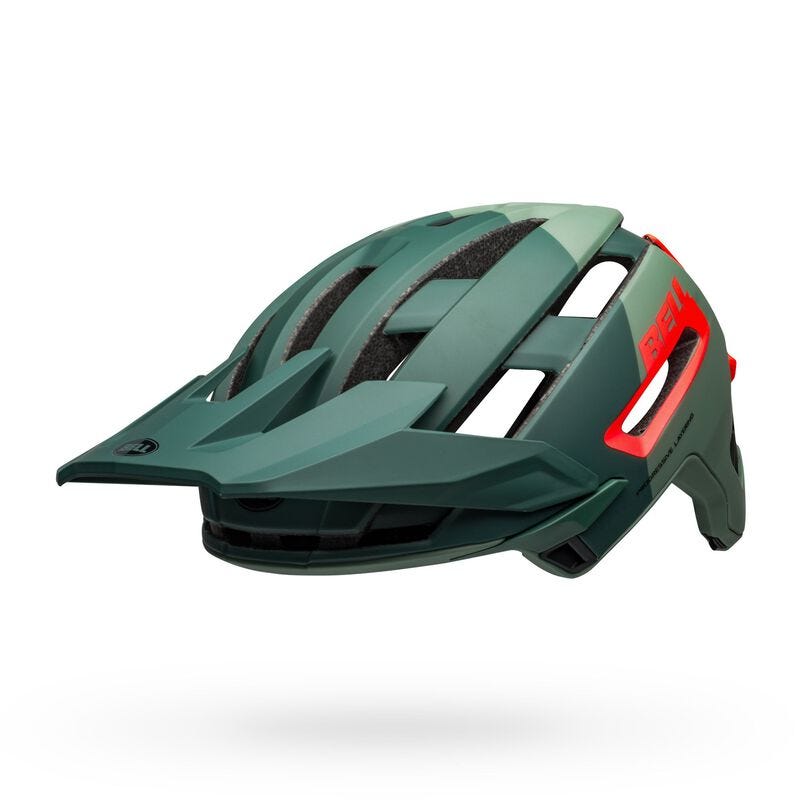 Bell Super Air R Spherical Mips Fullface Helmet Green/Infrared