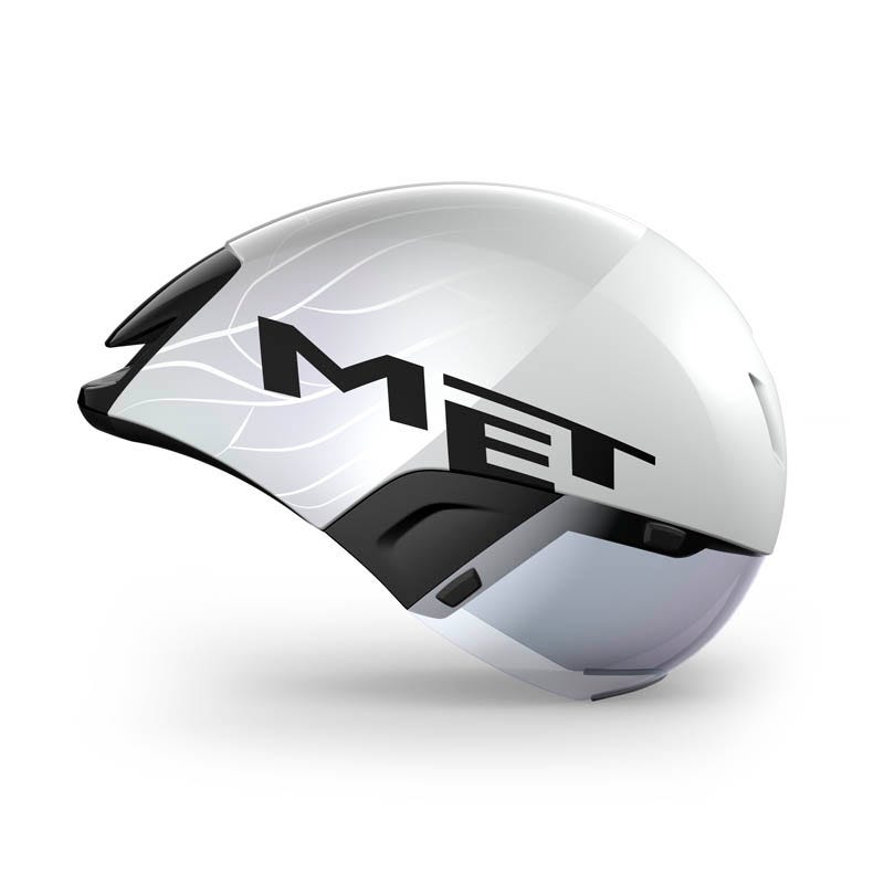 MET Codatronca Triathlon Helmet White/Silver
