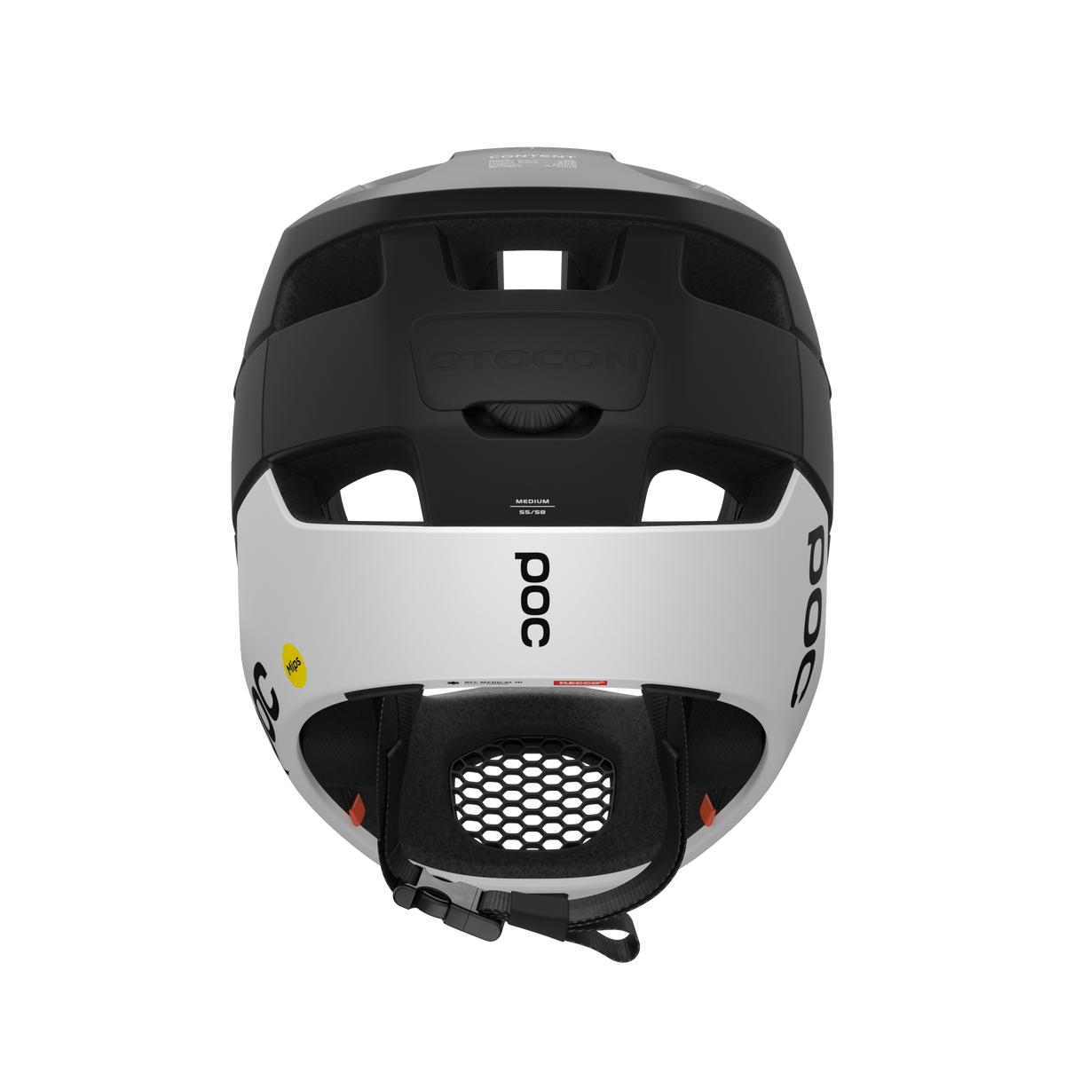 POC Otocon Race MIPS Full Face MTB Helmet Uranium Matte Black/Hydrogen White