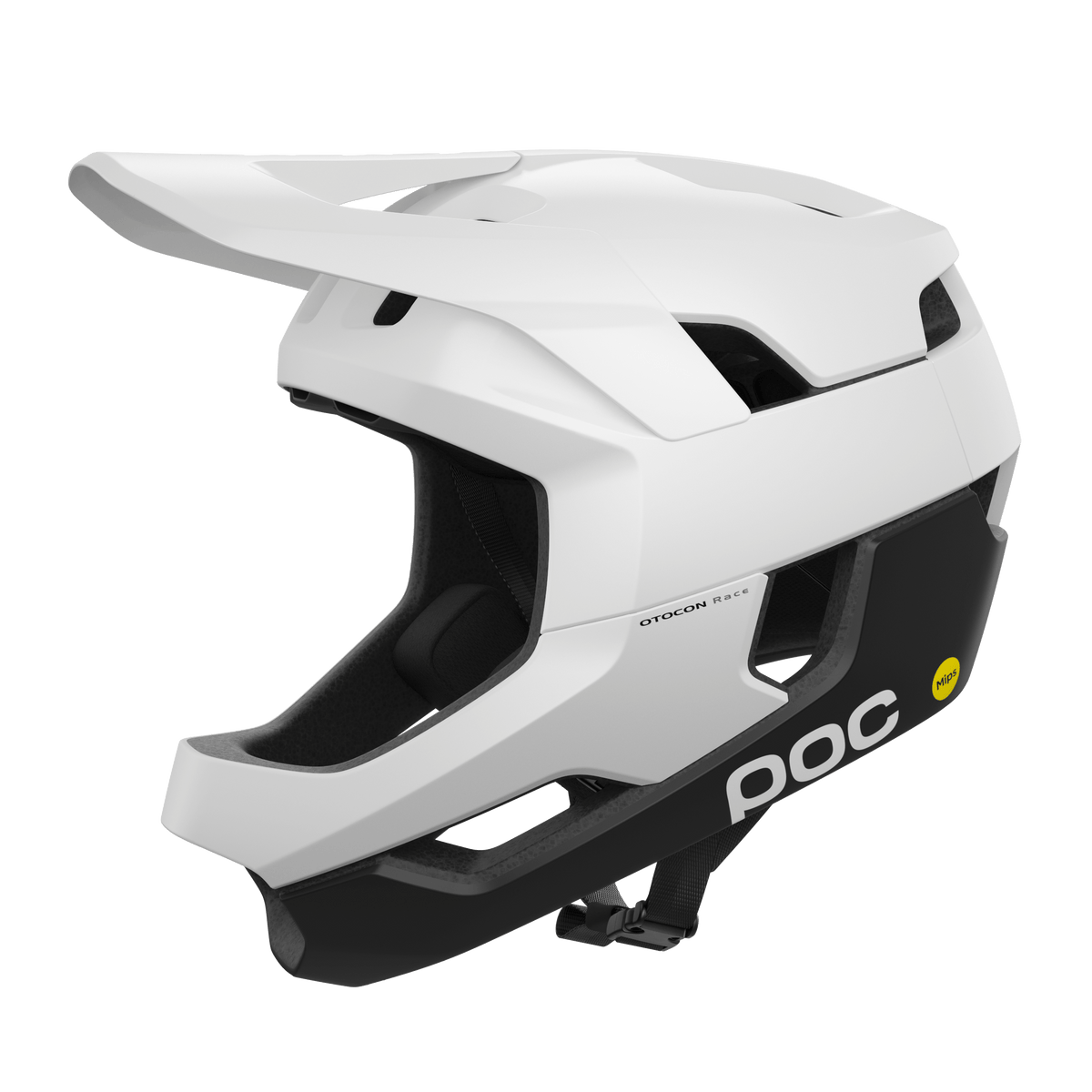 POC Octocon Race MIPS Full Face MTB Helmet Hydrogen White/Uranium Matte Black