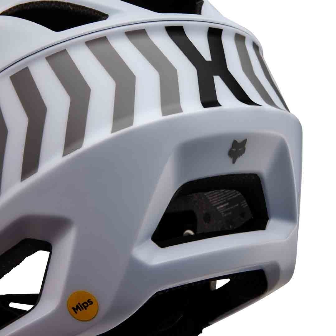 FOX Proframe Race Energy Fullface Helmet White 2024
