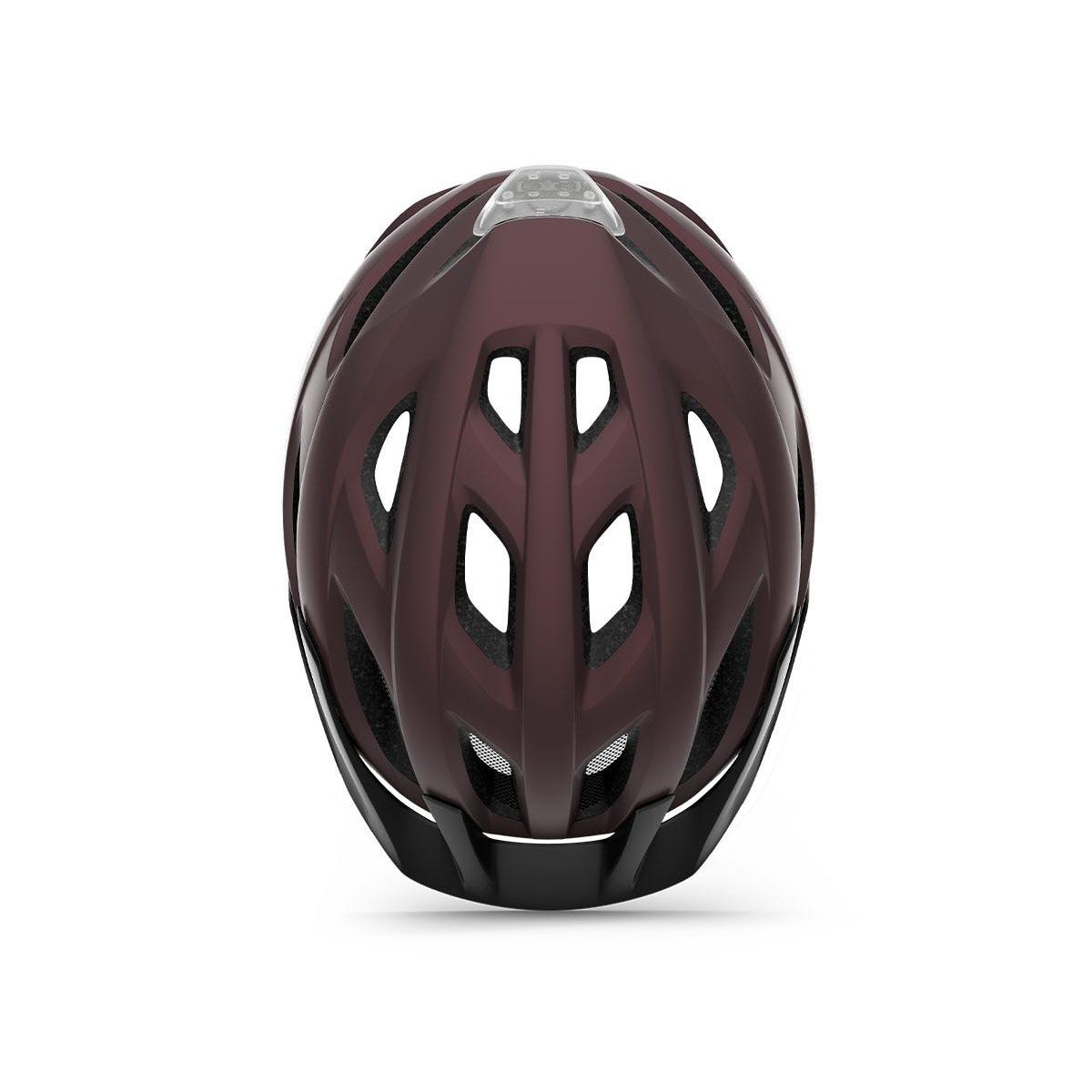 Met Crossover Helmet Burgundy Matte with LIGHT 99 Bikes Met Crossover Helmet Burgundy Matte with LIGHT 99 Bikes