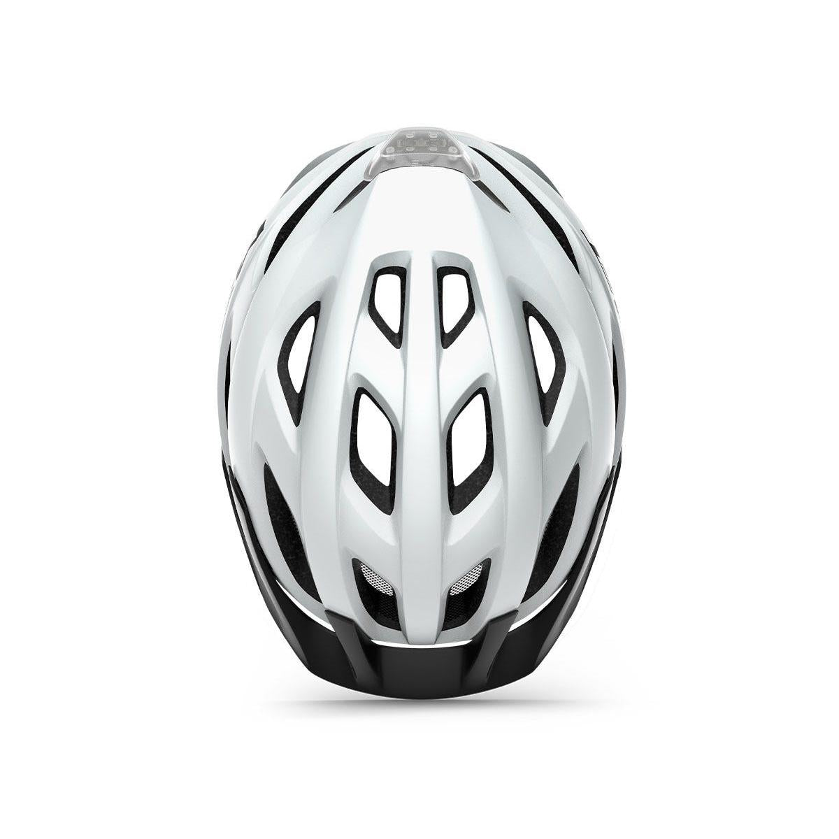 Met Crossover Helmet White Matte with LIGHT