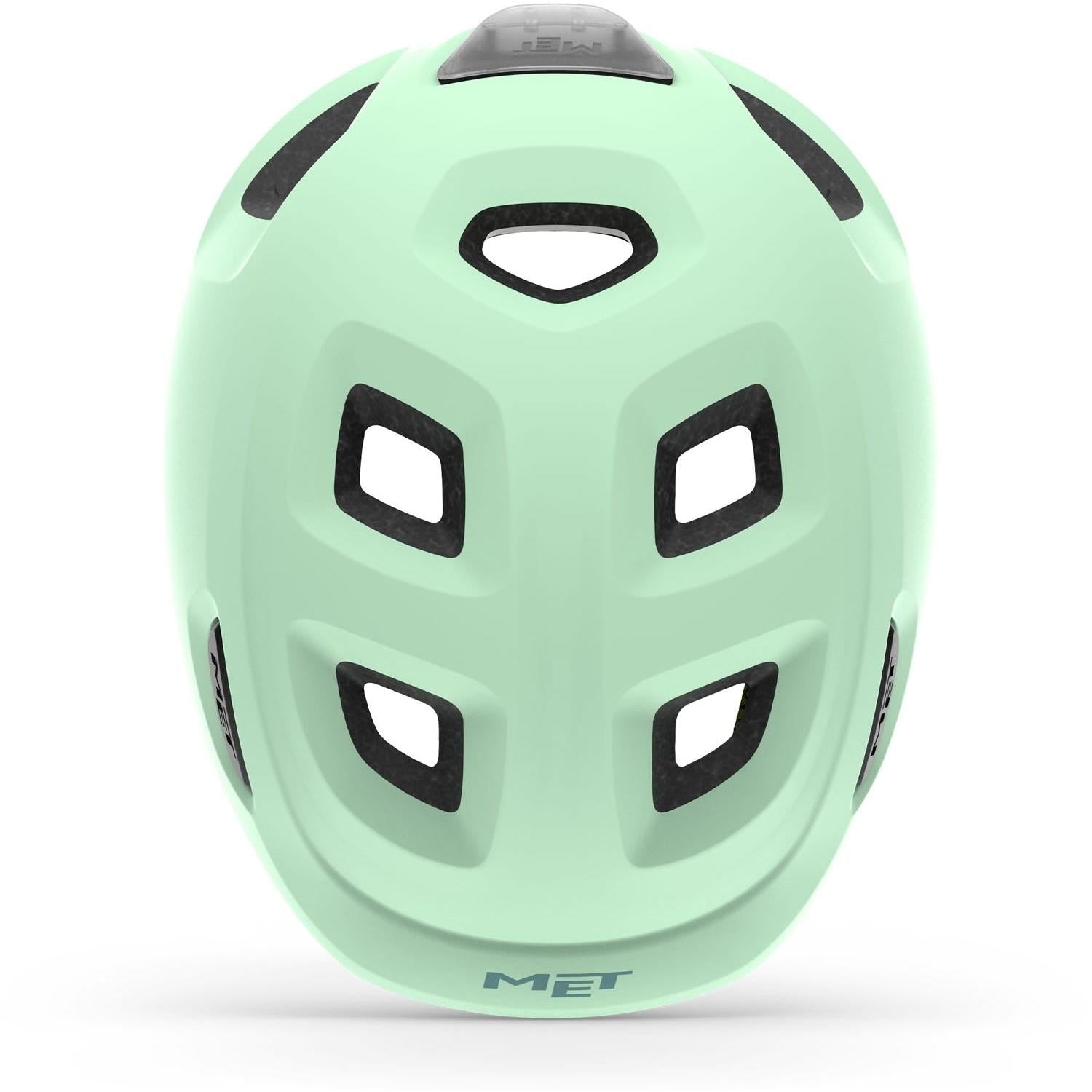 MET Hooray MIPS Kids Helmet Dusted Green with LIGHT
