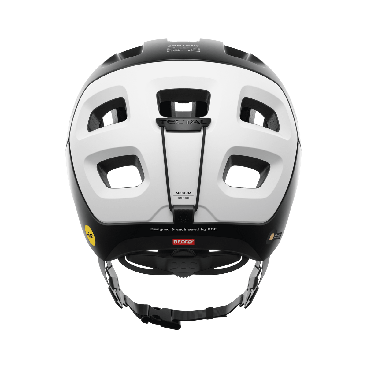 POC Tectal Race MIPS MTB Helmet Uranium Black/White