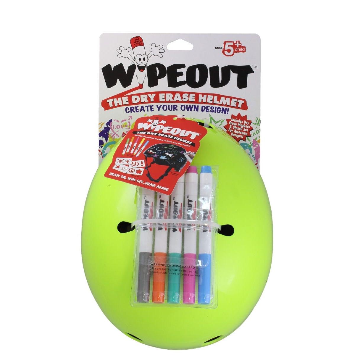 Wipeout Youth Helmet Neon Zest