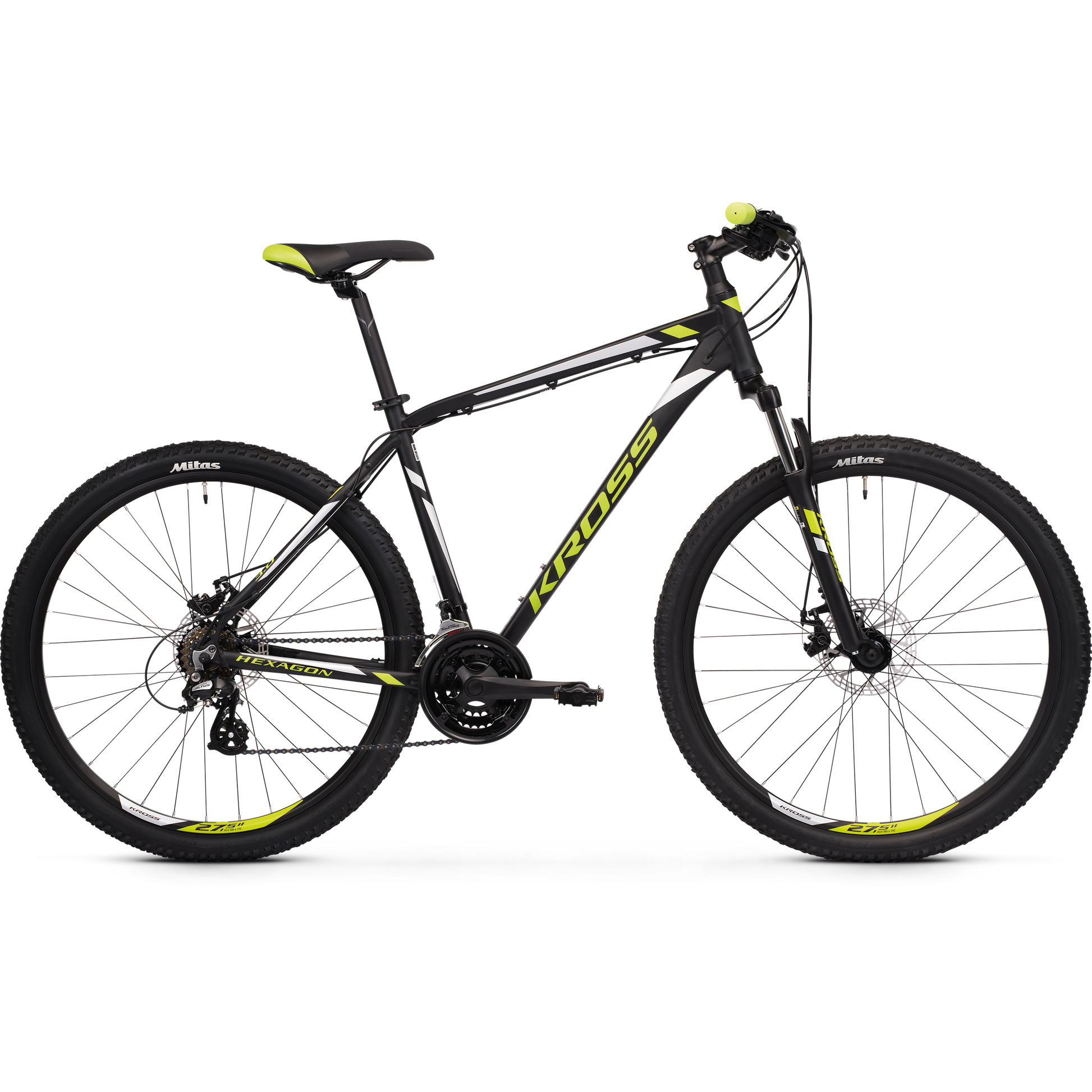 Kross Hexagon 3.0 26 Mountain Bike Black/Lime/Silver