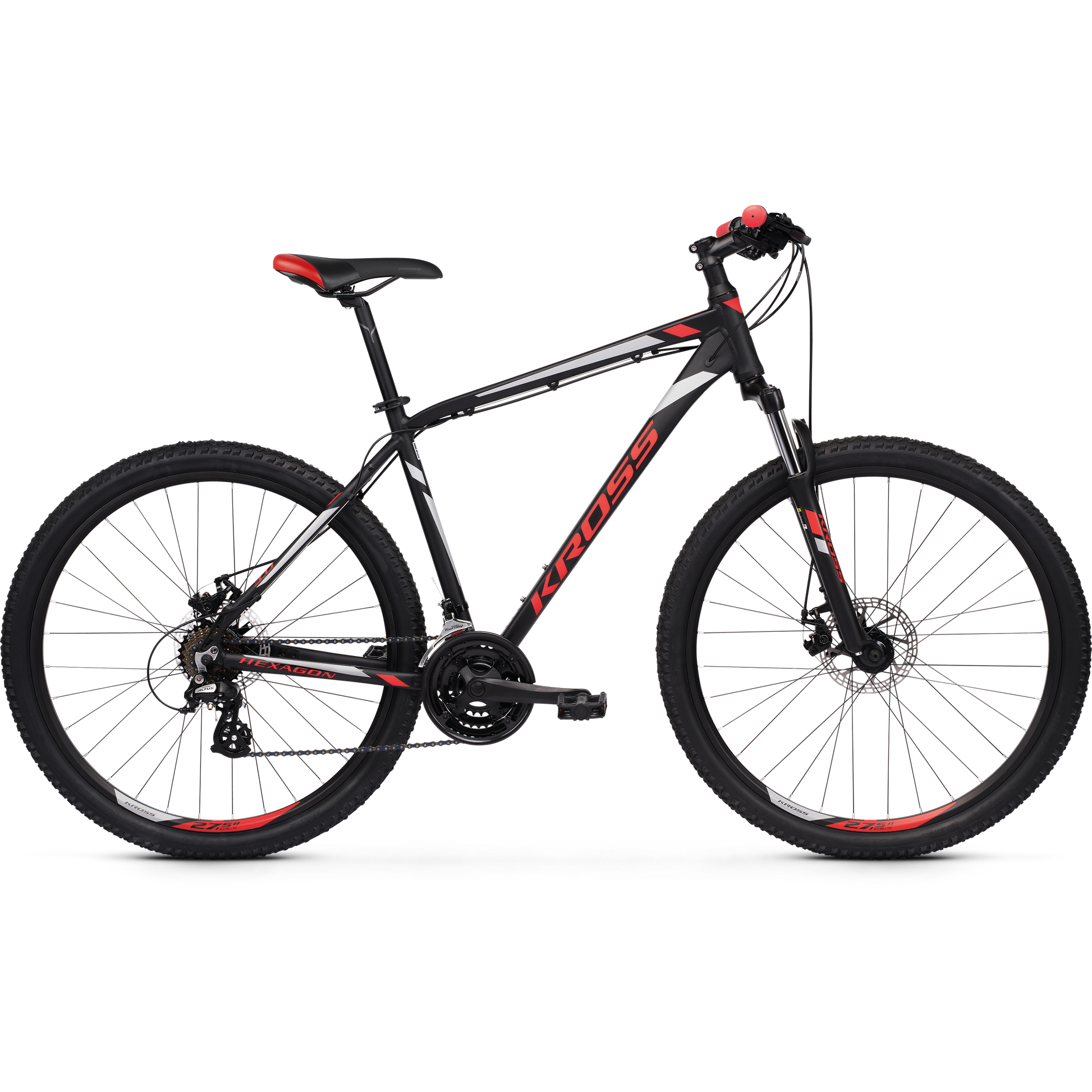 Kross Hexagon 3.0 26 Mountain Bike Black/Red/Silver