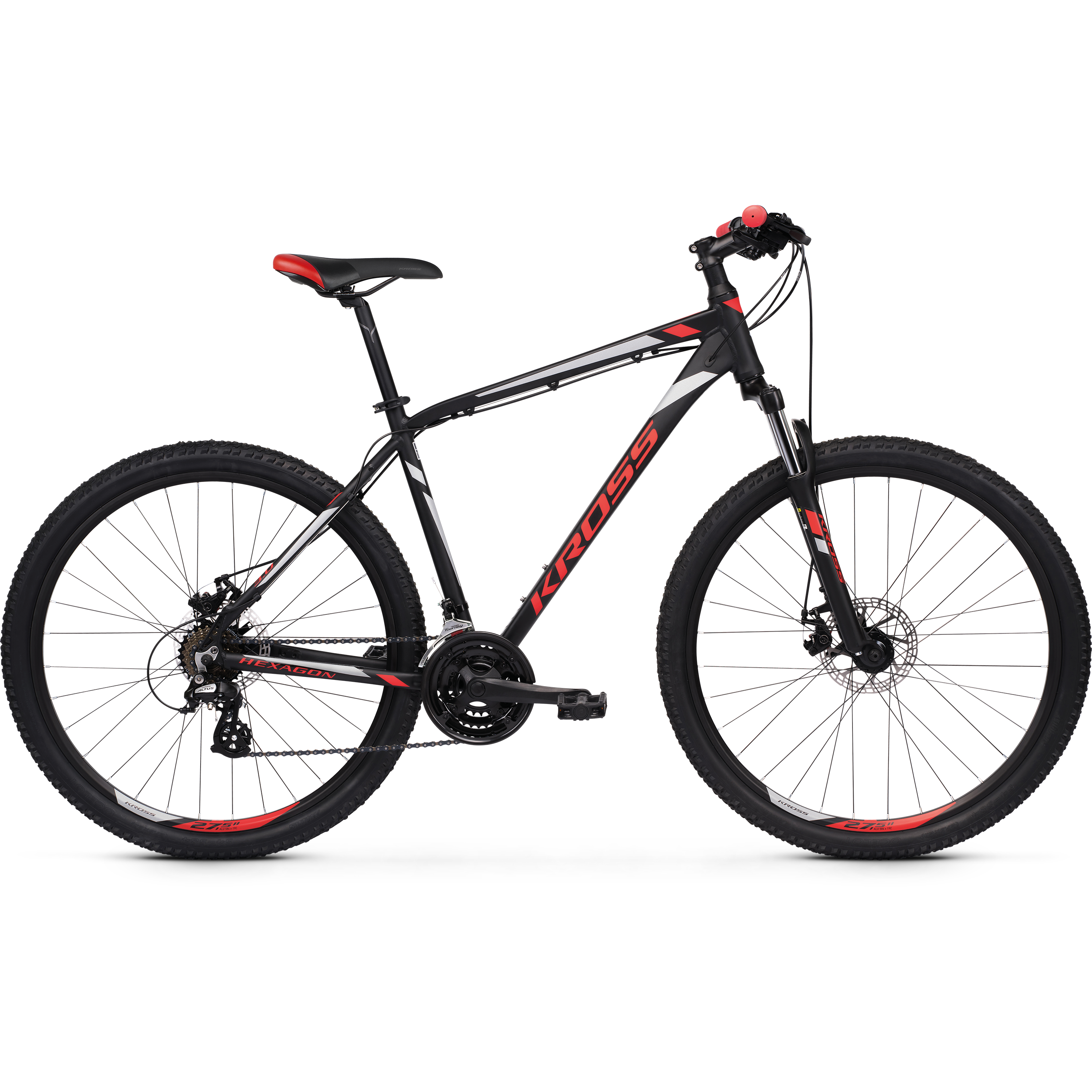 Kross Hexagon 3.0 26 Mountain Bike Black/Red/Silver
