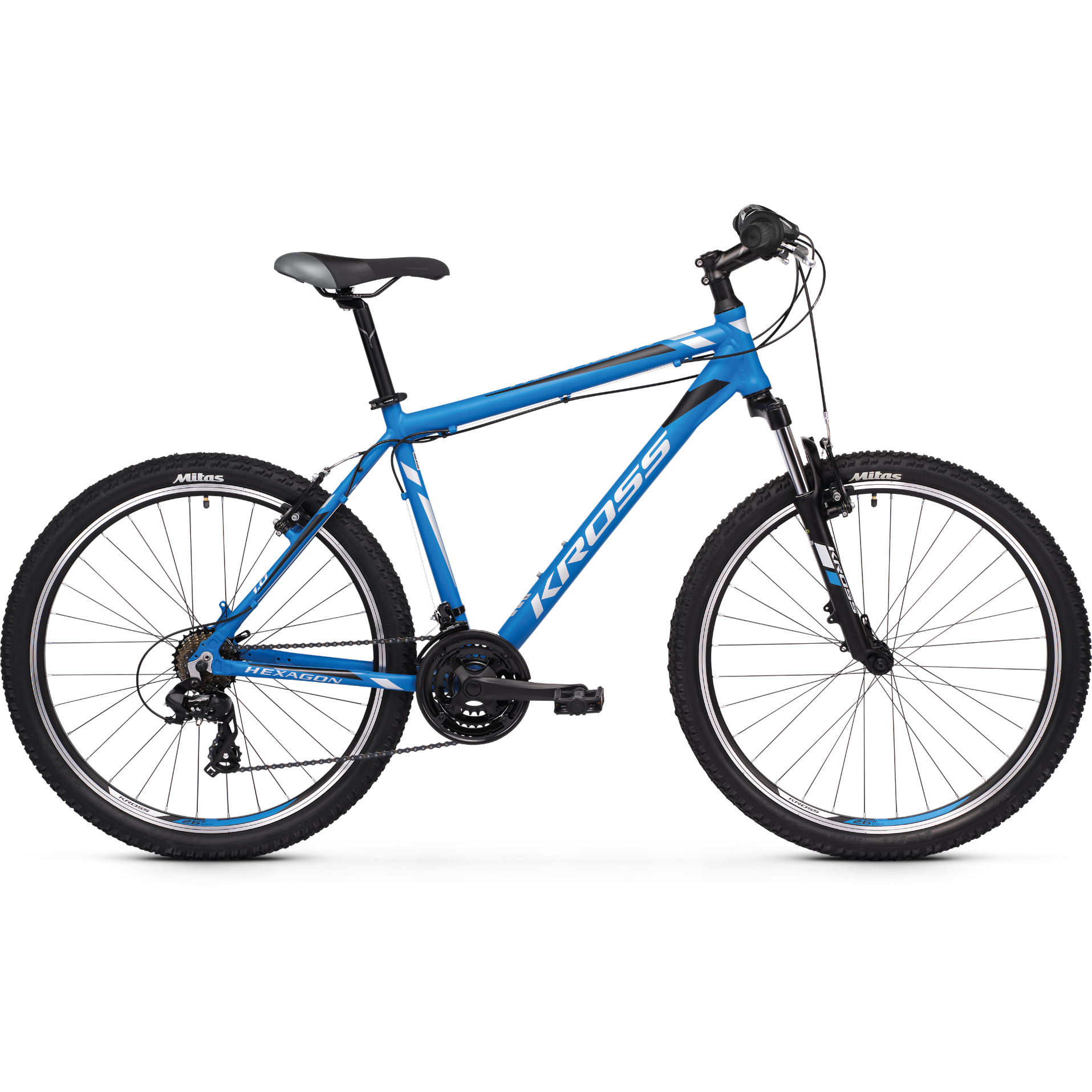 Kross Hexagon 1.0 26 Mountain Bike Blue/Silver/Black SM (2020)