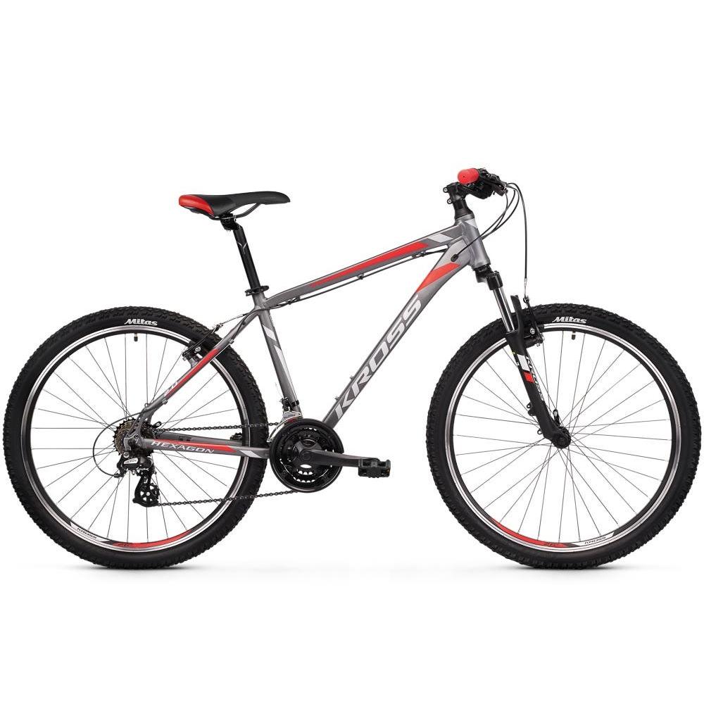 Kross Hexagon 2.0 27.5 Mountain Bike Graphite/Silver/Red SM (2019)