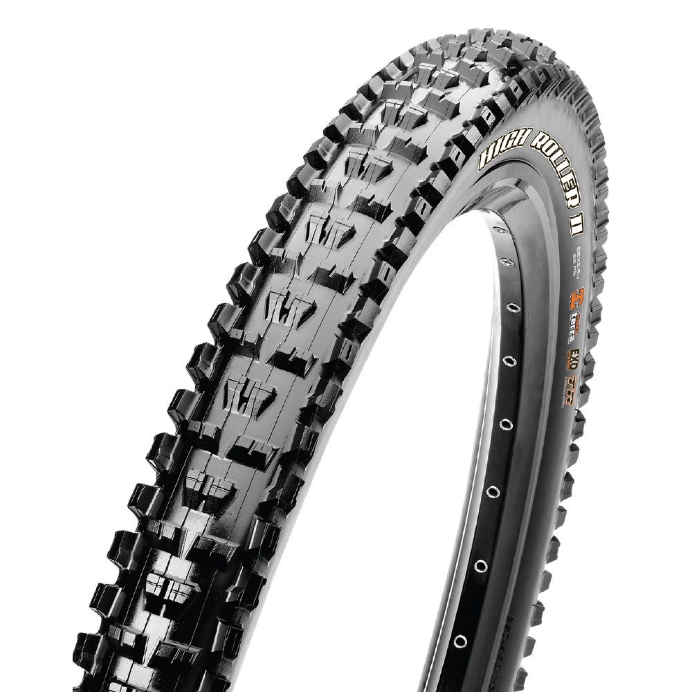 Maxxis High Roller II Folding MTB Tyre 3C MaxTerra DD TR WT 29 X 2.5'' Black