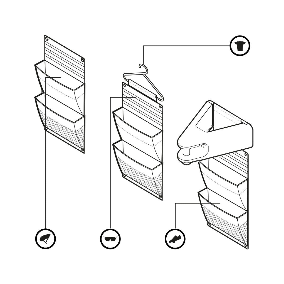 Hiplok Organiser Black