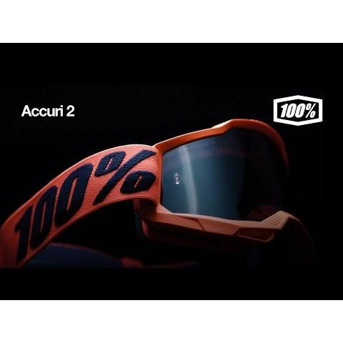 Goggles 100% ACCURI 2 Goggle Morphuis Black/Mirror Red/Blue