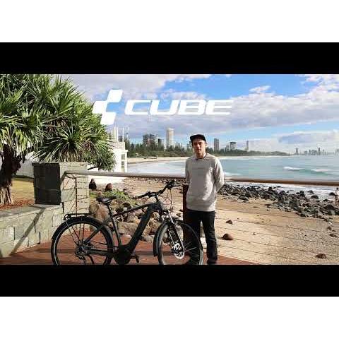 Cube Touring Hybrid ONE 500 Electric Hybrid Bike Grey Blue 'n' Blue