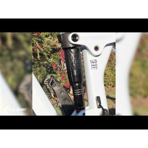 Cube Stereo Hybrid 140 HPC Pro 625 Electric Enduro Bike 625Wh Battery Frost White 'n' Grey