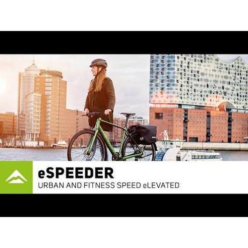 Merida eSpeeder 200 Electric Flat Bar Road Bike Steel Blue/Silver/Black