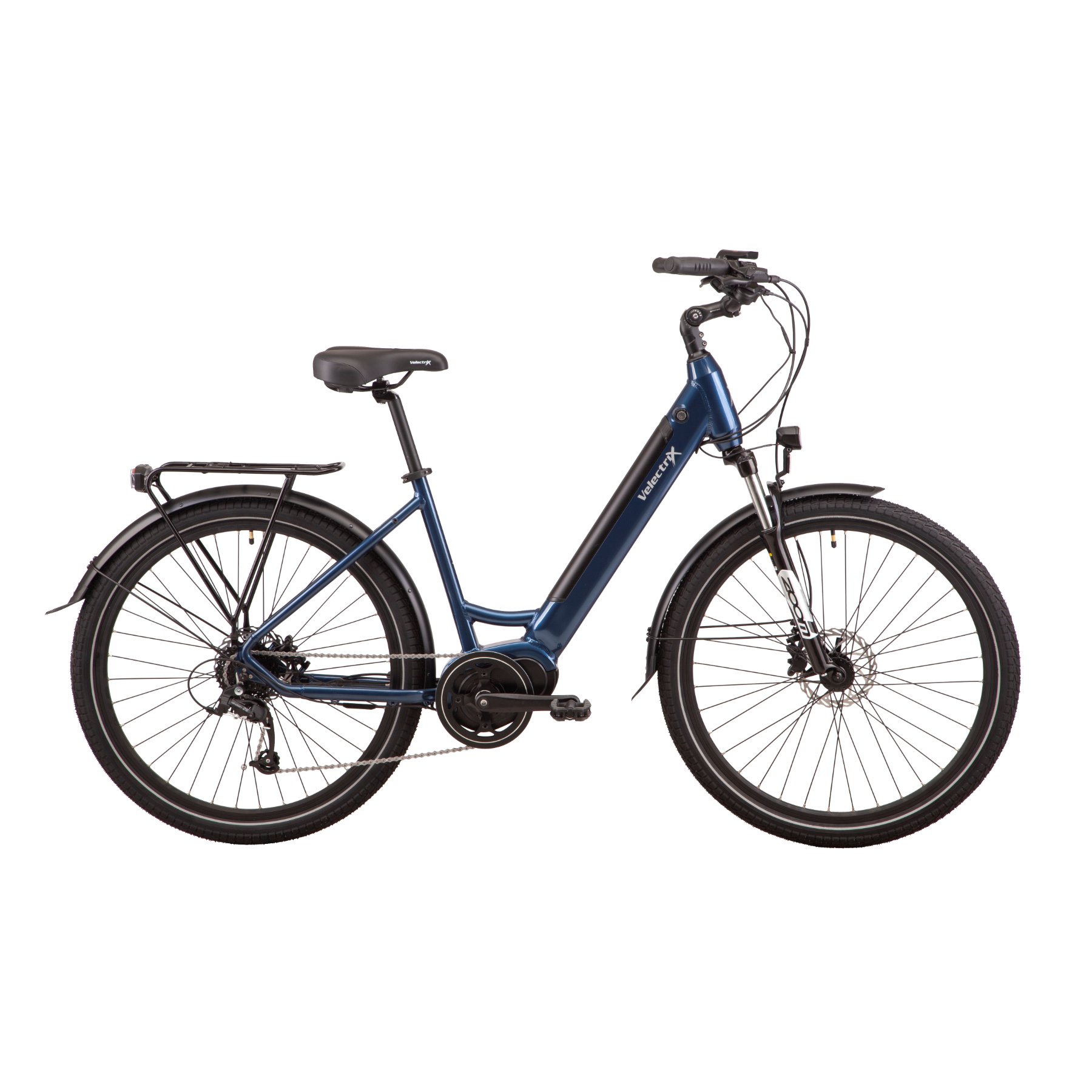 VelectriX Urban Pulse Step Through Electric Hybrid Bike Blue