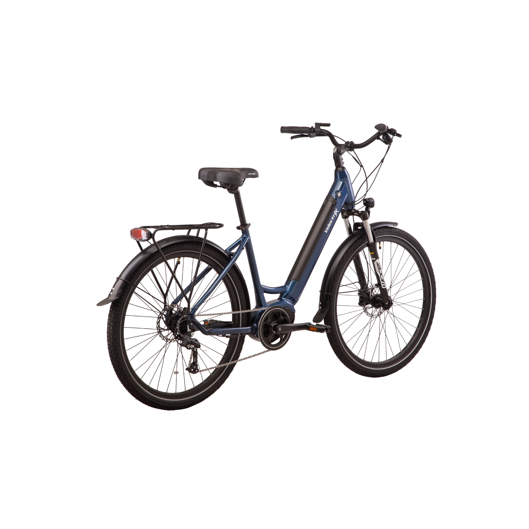VelectriX Urban Pulse Step Through Electric Hybrid Bike Blue